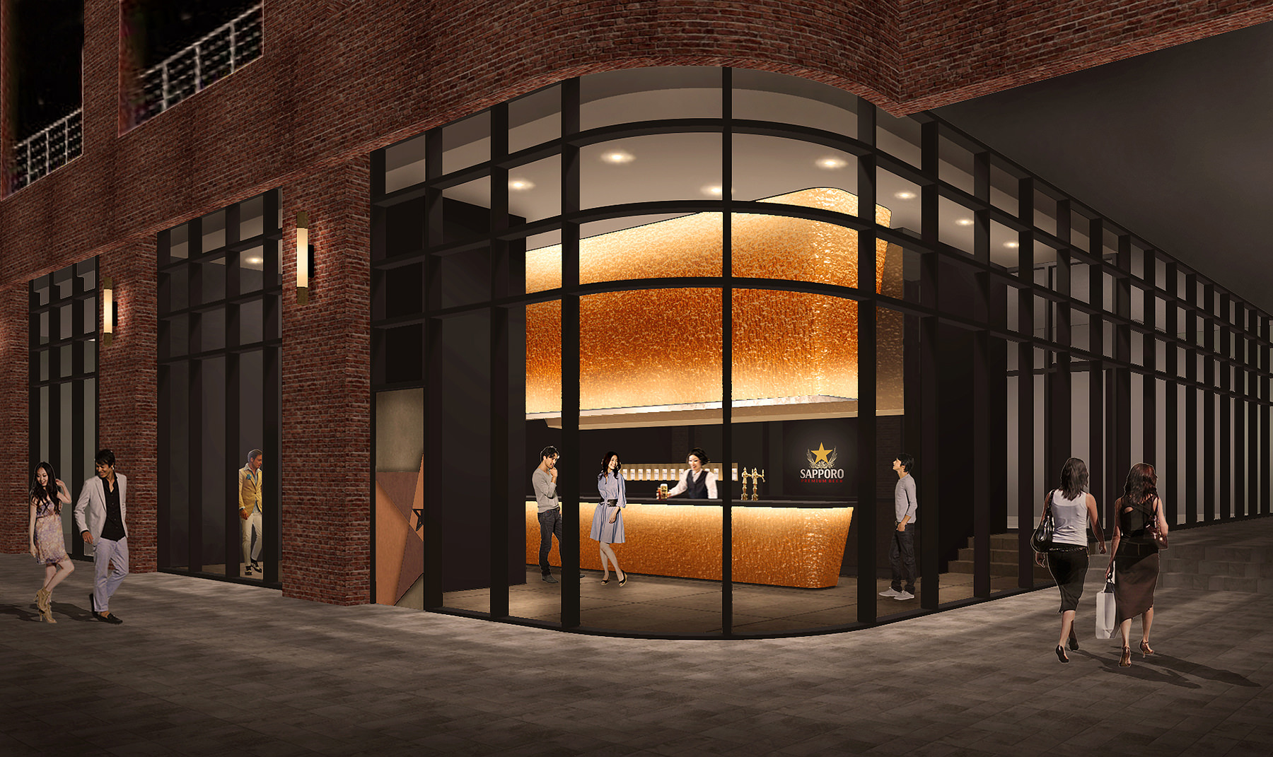 Sapporo Premium Beer Stand