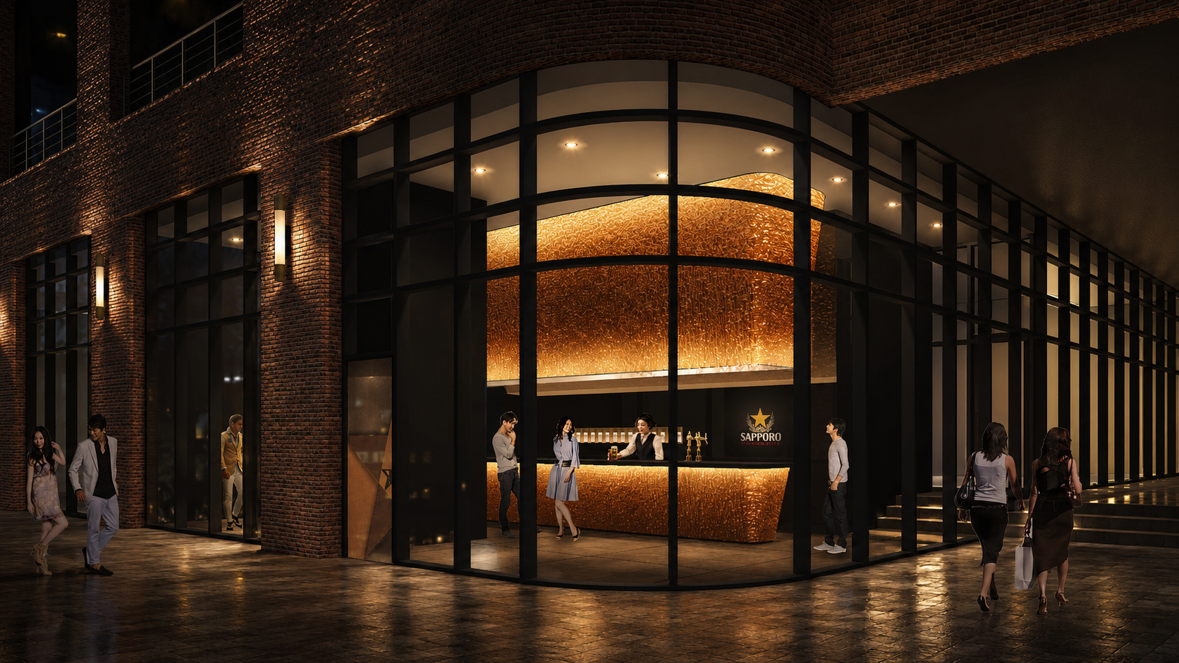 Sapporo Premium Beer Stand
